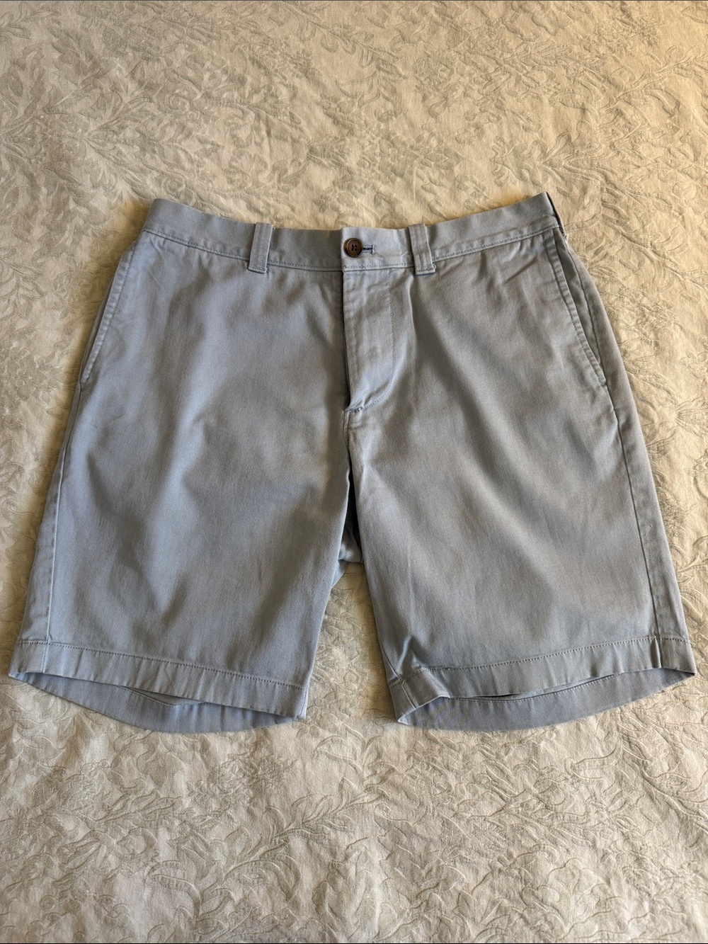 J. Crew Light Blue Mercantile Flex Flat Front Chino Shorts